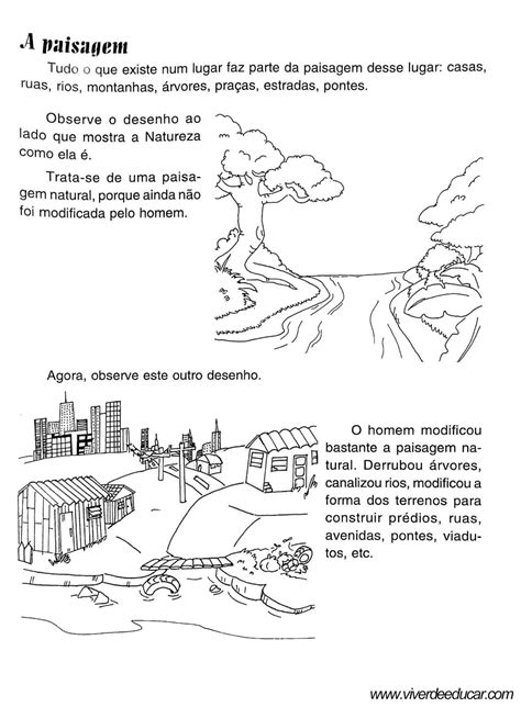 Atividades Sobre Paisagem Natural E Modificada