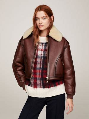 Tommy Hilfiger Leather Jacket Women On Sale Bellvalefarms