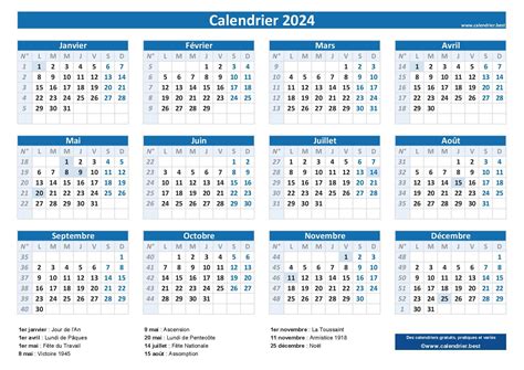 Calendrier Pentecote Gavra Joellyn