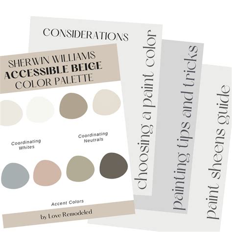 Sherwin Williams Accessible Beige Color Palette Accessible Beige Color