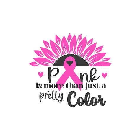 Premium Vector Breast Cancer Awareness Month With Pink Sunflower