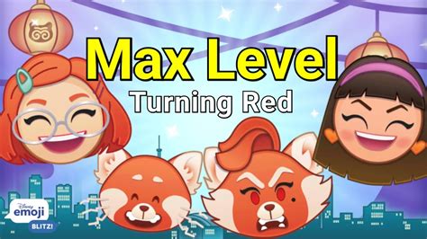 Disney Emoji Blitz Max Level Turning Red Youtube