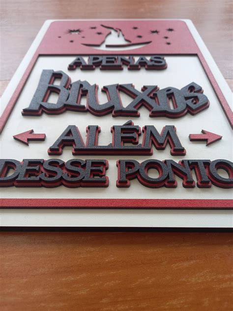 Placa Decorativa Relevo Harry Potter Apenas Bruxos Mdf Cm