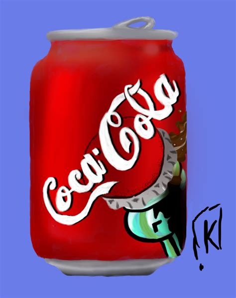 coca cola can painting by KnutAndersen on deviantART