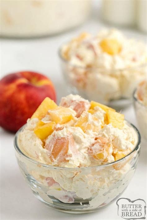 Peaches And Cream Salad Is Made With Fresh Peaches And Makes A Wonderful Side Dish Or Even A