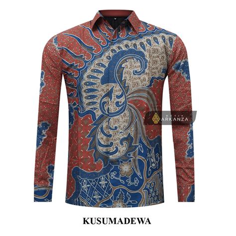 Jual Batik Arkanza Motif Kusumadewa Hem Atasan Kemeja Baju Batik Pria