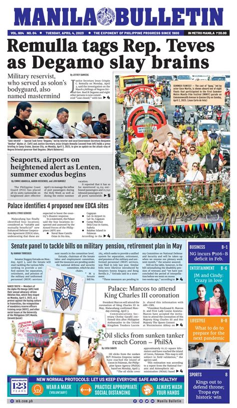 Manila Bulletin News On Twitter Manila Bulletin Headline For Today