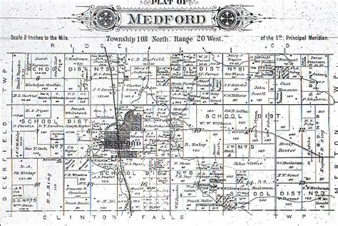 Steele County MN 1897 Plat map