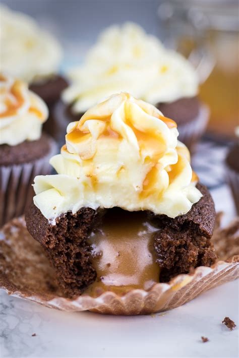 Chocolate Cupcakes With Caramel Filling Veronika S Kitchen