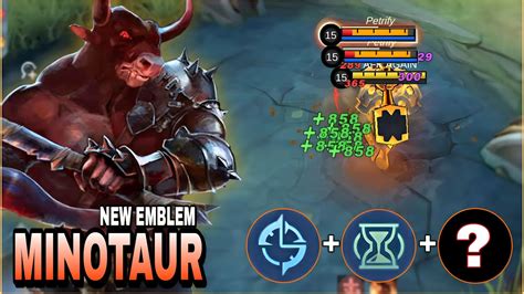 Minotaur Best Build And Emblem Top 1 Global Minotaur MLBB YouTube