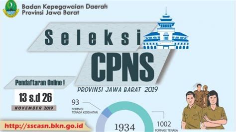 Pendaftaran Cpns 2019 Pemprov Jabar Ditutup Hari Ini Berikut Tahapan