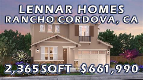 Lennar Homes 2365 Sqft Viridian In Rancho Cordova CA Sacramento