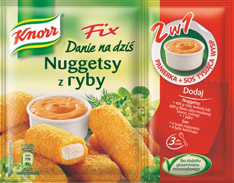 Knorr Fix Danie na dziś 2 w 1 Nuggetsy z ryby Fixy Opinie senior pl