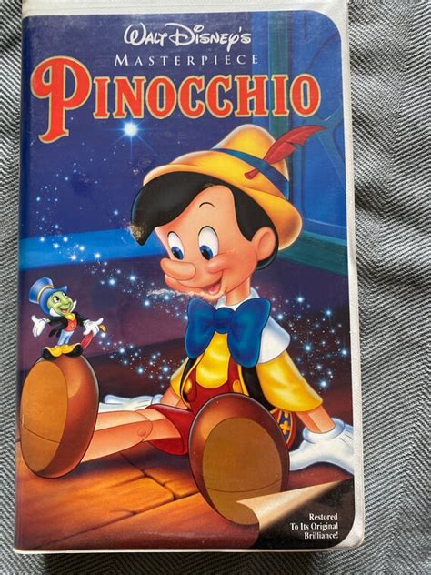 Walt Disney S Masterpiece Collection Pinocchio Vhs Etsy