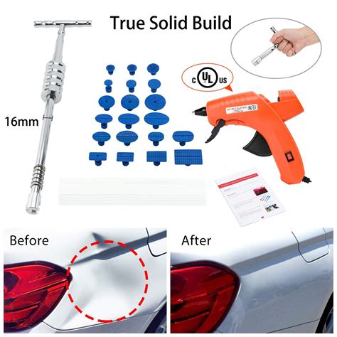 Paintless Dent Repair Puller Kit 2 In 1 Grip PRO Slide Hammer T Bar