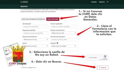 Curp Chiapas Donde Tramitar Corregir E Imprimir Tu Curp
