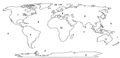 Continents & Oceans Map Quiz Flashcards | Quizlet