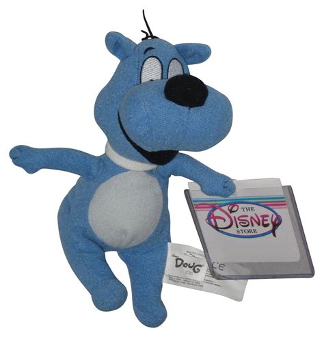 Disney Store Doug Porkchop Blue Dog 7 Inch Bean Bag Toy Plush W Tag