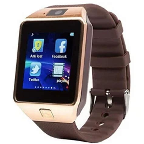 Dz Bluetooth Smartwatch With Sim Slot And Camera Gold At Rs