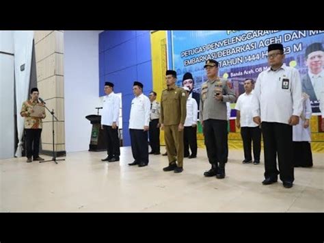 Faisal Ali Hasyim Lantik Ppih Embarkasi Debarkasi Aceh Tahun Youtube