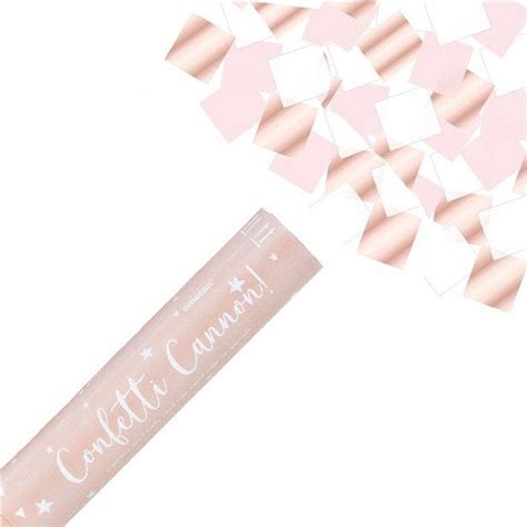 Metallic Rose Gold Confetti Cannon Cm Party Delights