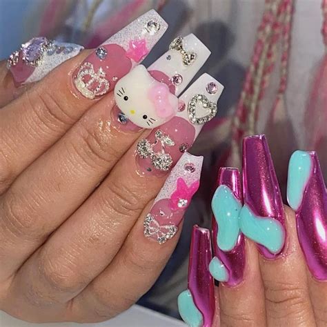 합정네일 💅🏽르미네일💅🏽 On Instagram “its Giving Barbie Vibes👛🫶🏻 길이 3xl 119