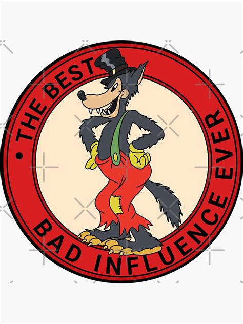 Vintage Big Bad Wolf Sticker For Sale By Valentinahramov Redbubble