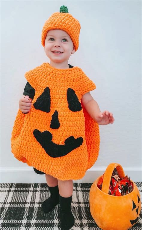 Crochet Jack-o-Lantern, Spider or Lady Bug Halloween Costume - Daisy ...