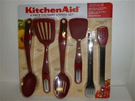 NEW! Kitchenaid 6 Piece Culinary Utensil Set RED Dishwasher Safe | eBay