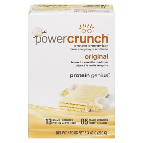 Power Crunch Protein Energy Bars French Vanilla Creme 5 Pack 5 X 40g