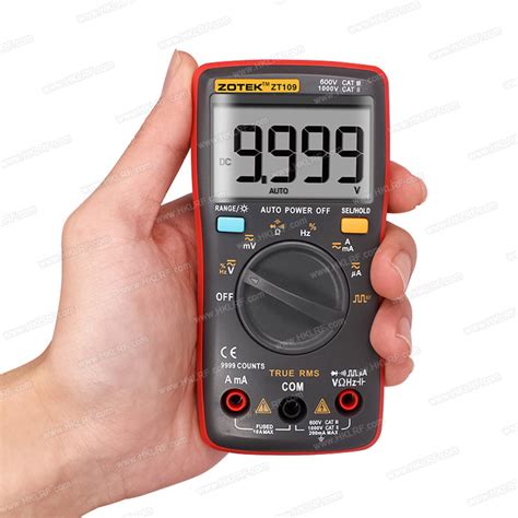 ZOTEK ZT109 Multimeter Portable Handheld Digital 9999 Counts LED