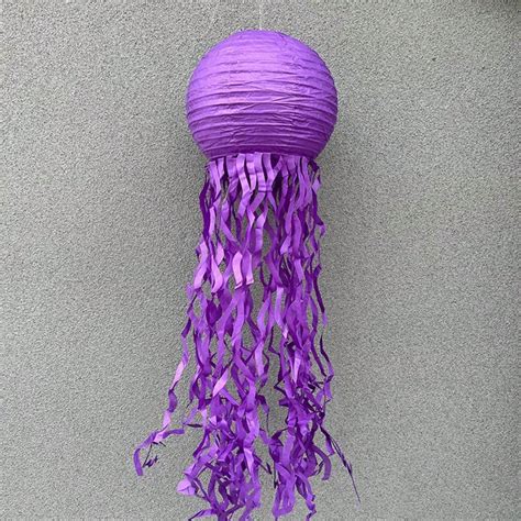 Pieza Linterna De Papel De Medusa Morada De Cm Para Decoraci N De