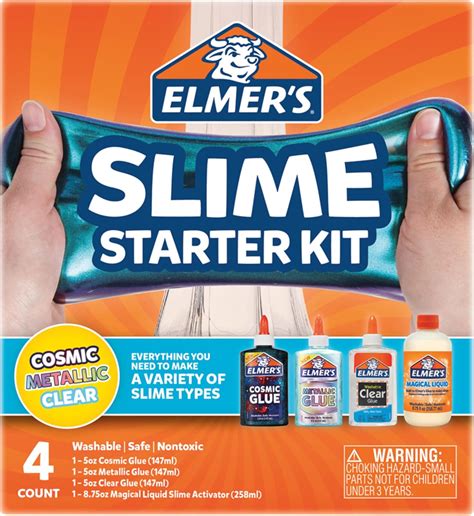 Elmers Glue Slime Starter Kit With Clear Pva Glue Magical Liquid