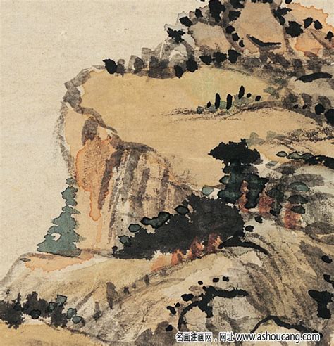 清 王原祁《仿大痴山水》 1国画高清大图下载 名画油画网