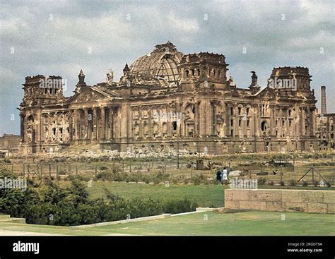 The Reichstag Building In Berlin Germany Some Time After It Was