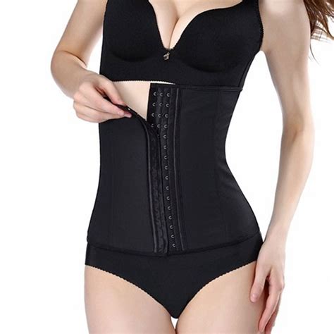 Cinta Modeladora Preta Academia Shapewear Espartilhos Afinador De Cintura