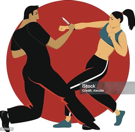 Selfdefense For Women Stock Illustration Download Image Now Krav