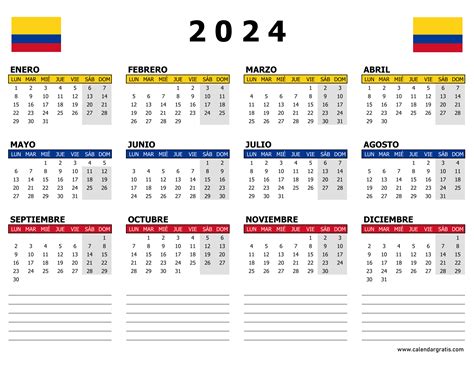 Calendario Colombia 2024 Octubre Fanya Jemimah
