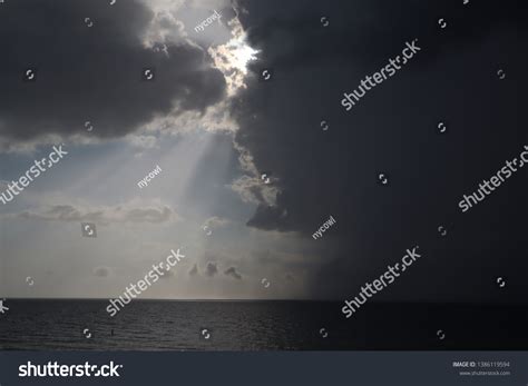 Clear Sky Storm Clouds On Sea Stock Photo 1386119594 | Shutterstock