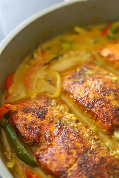 Jamaican Coconut Curry Salmon The Seasoned Skillet