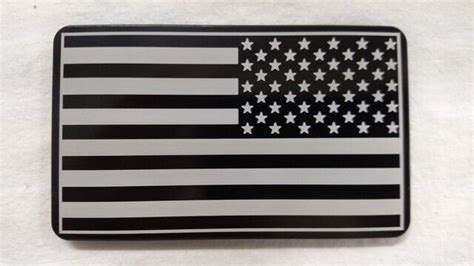 Helm 4 X 6 In Billet Aluminum Trailer Hitch Cover American Flag Army