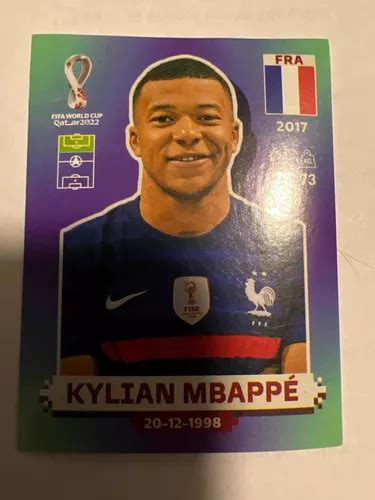 Panini Sticker Fra Kylian Mbapp Mundial Qatar Cuotas Sin Inter S