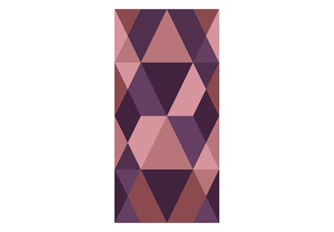 Vliestapete Triangles Of Purple Geometrische Motive Muster Tapeten