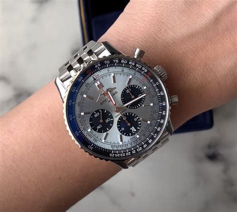 Breitling Navitimer B Chronograph Ice Blue Dial Mm De V Nzare