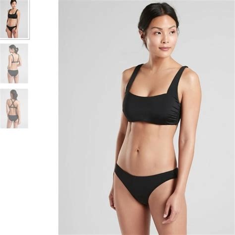 Athleta Swim Athleta Aqualuxe Bc Bra Sized Bikini Top In Black