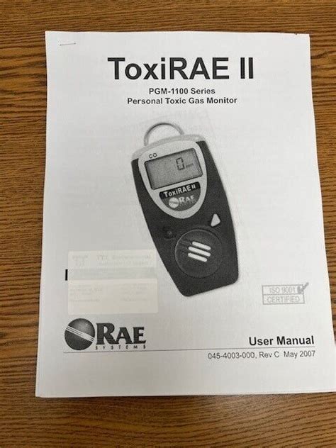 RAE Systems HCN ToxiRAE II Gas Detector PGM 1170 EBay