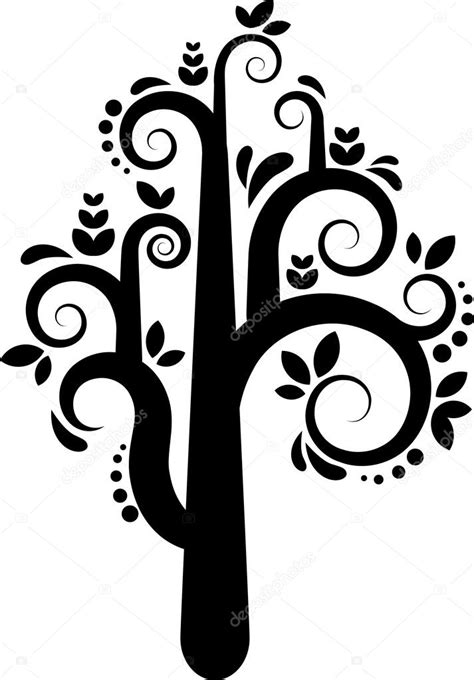 Vector tree silhouette — Stock Vector © marish #1904841