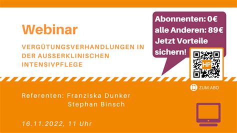 Webinar Vergütungsverhandlungen in der außerklinischen Intensivpflege