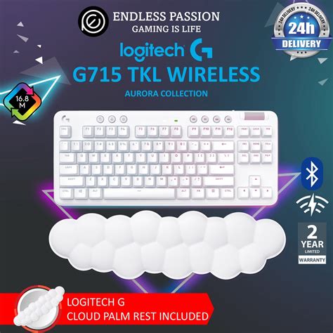 Logitech G Wireless Tenkeyless Mechanical Gaming Keyboard Aurora