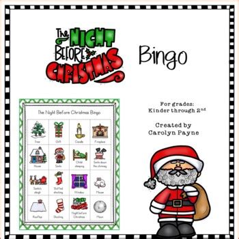 The Night Before Christmas Bingo by Carolyn Payne | TpT